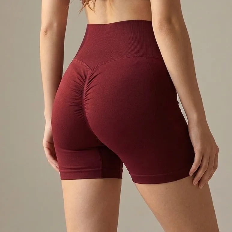 Bella — Ribbed scrunch shorts