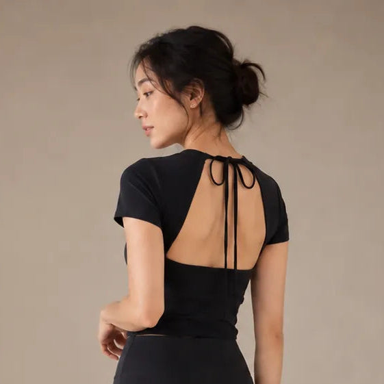 Isla - Tie-Back Layered Tee