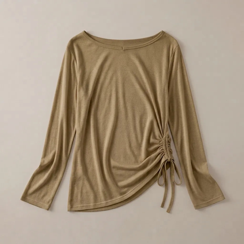 Sasha — Fluid drape long-sleeve