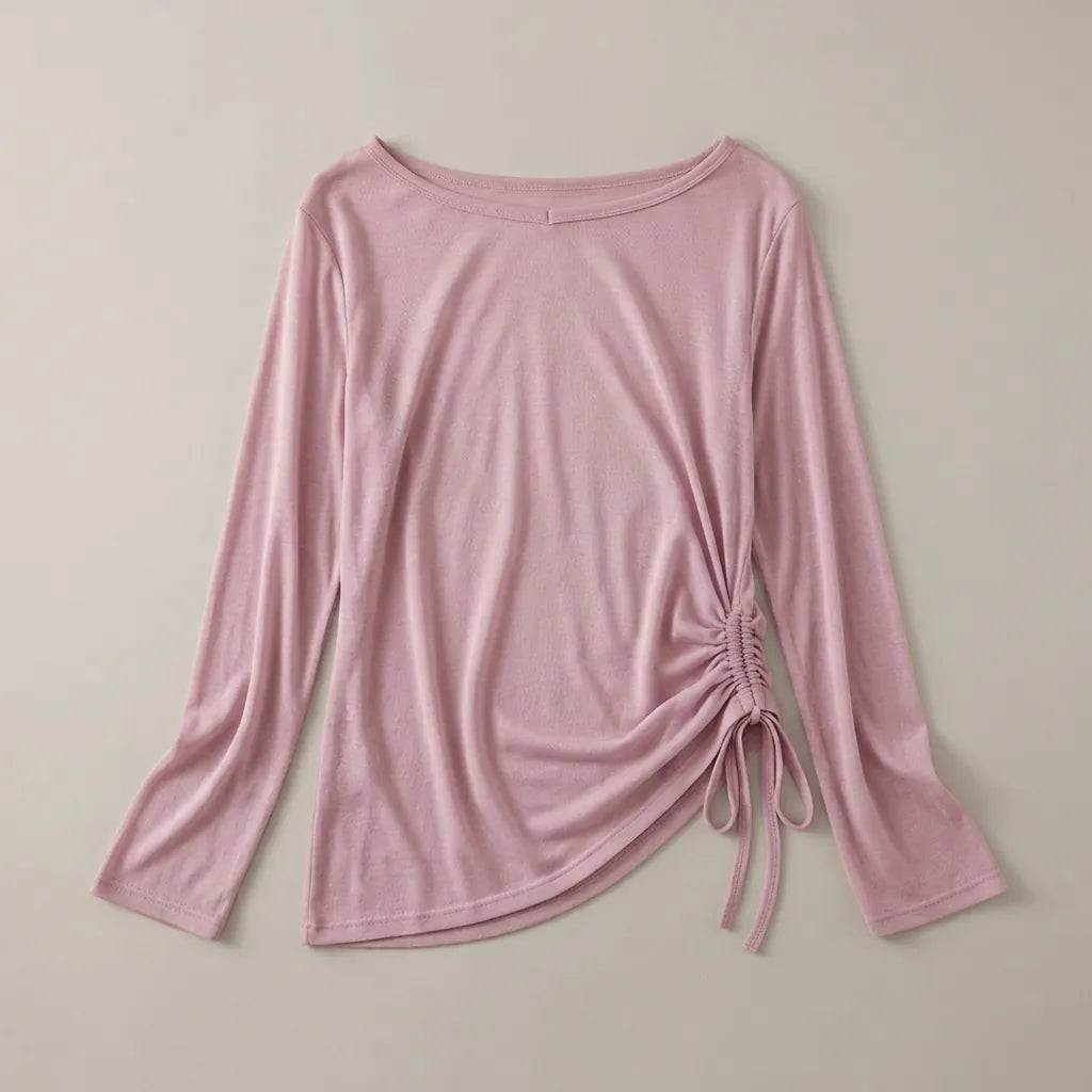 Sasha — Fluid drape long-sleeve