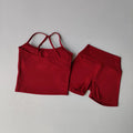 Sofie Set — Compression top + high-waist shorts