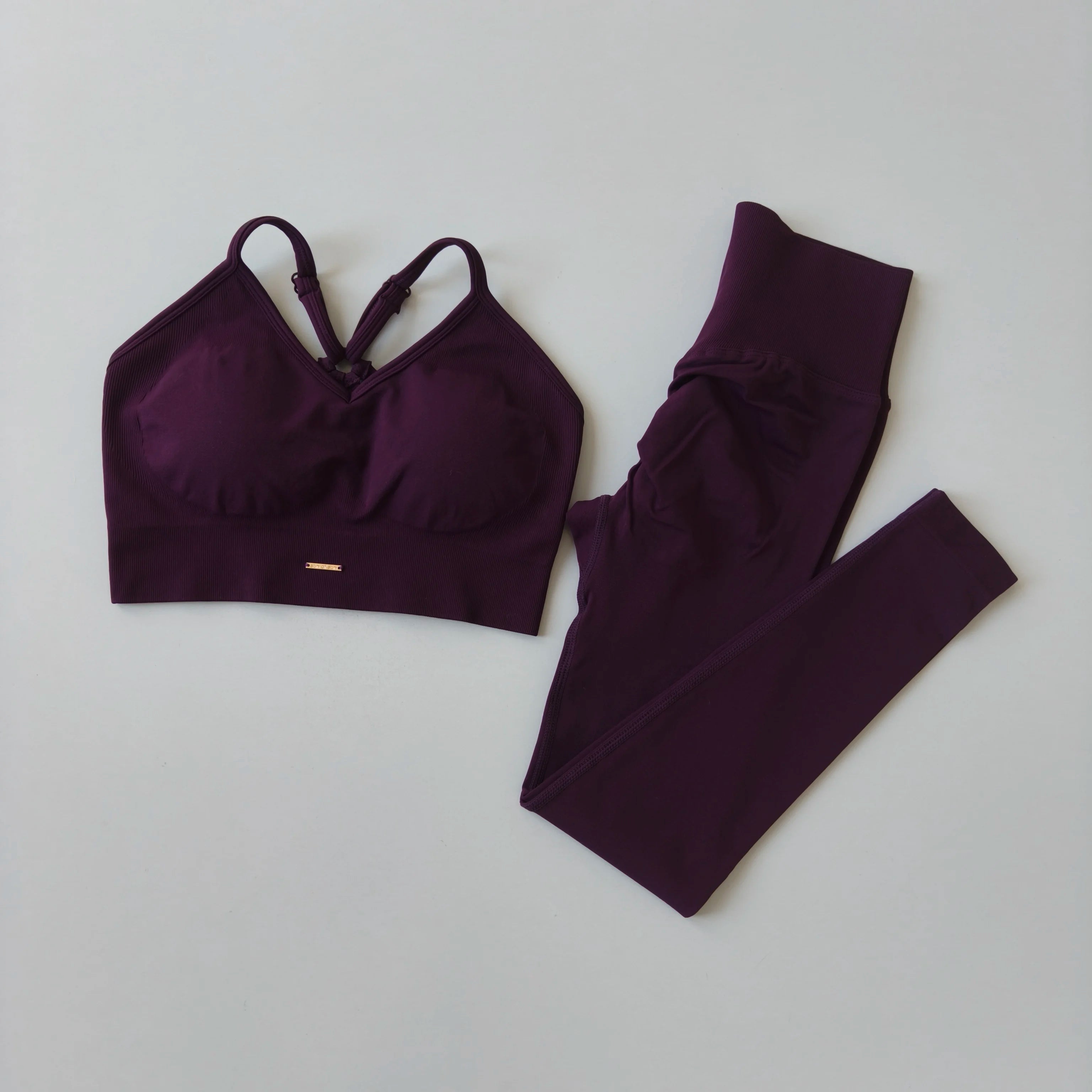 Sarah Set — V-neck top + high-waist legging