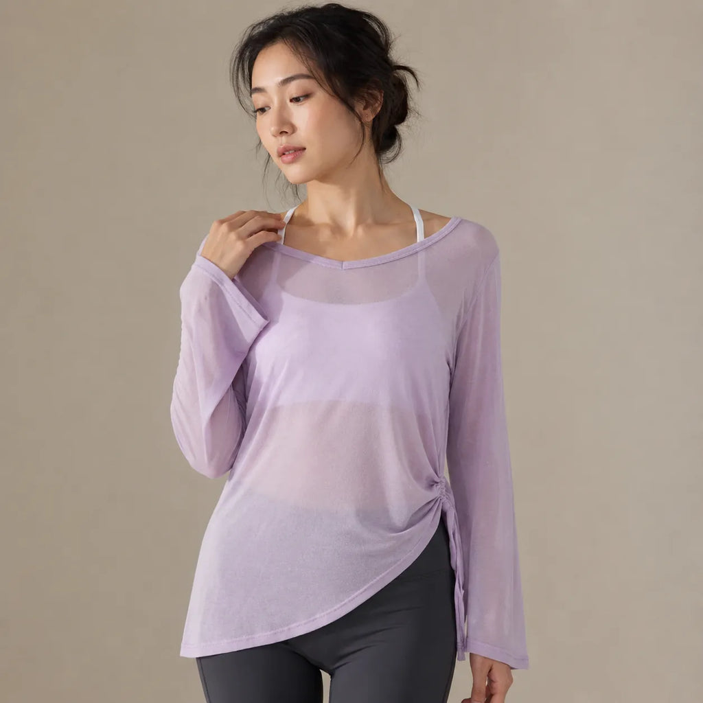 Sasha — Fluid drape long-sleeve