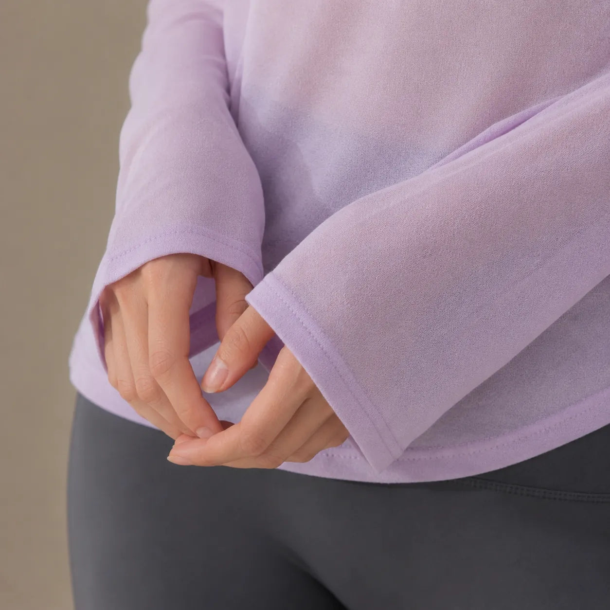 Sasha — Fluid drape long-sleeve