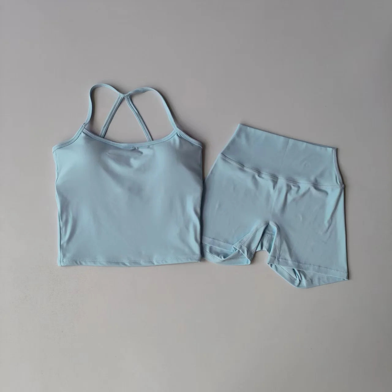Sofie Set — Compression top + high-waist shorts