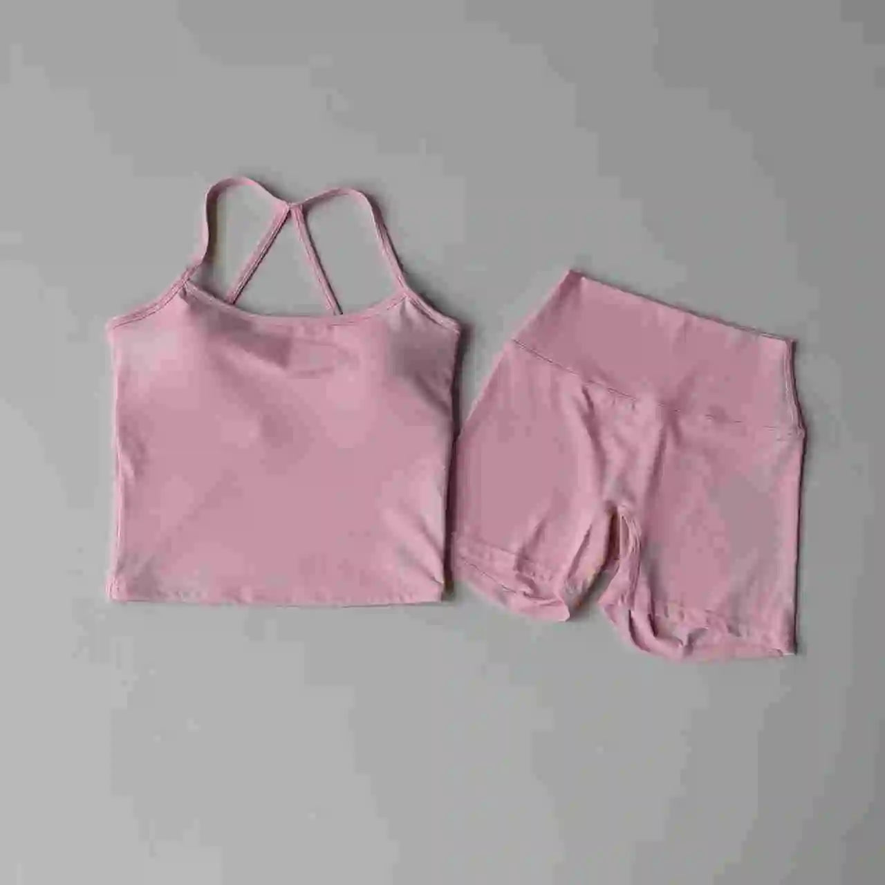 Sofie Set — Compression top + high-waist shorts