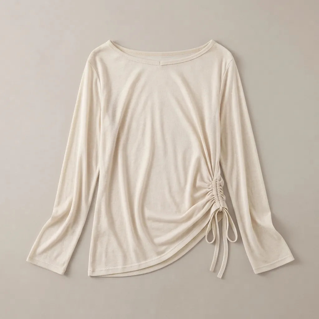 Sasha — Fluid drape long-sleeve