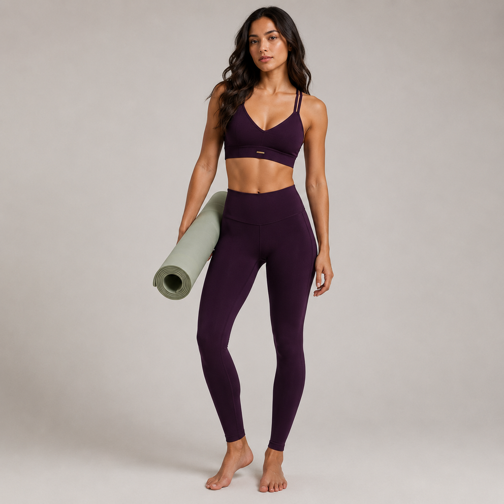 Sarah Set — V-neck top + high-waist legging
