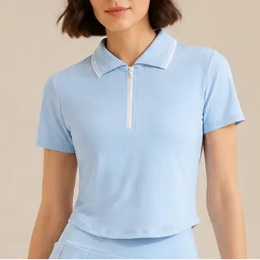 Althea - Zip Polo Top