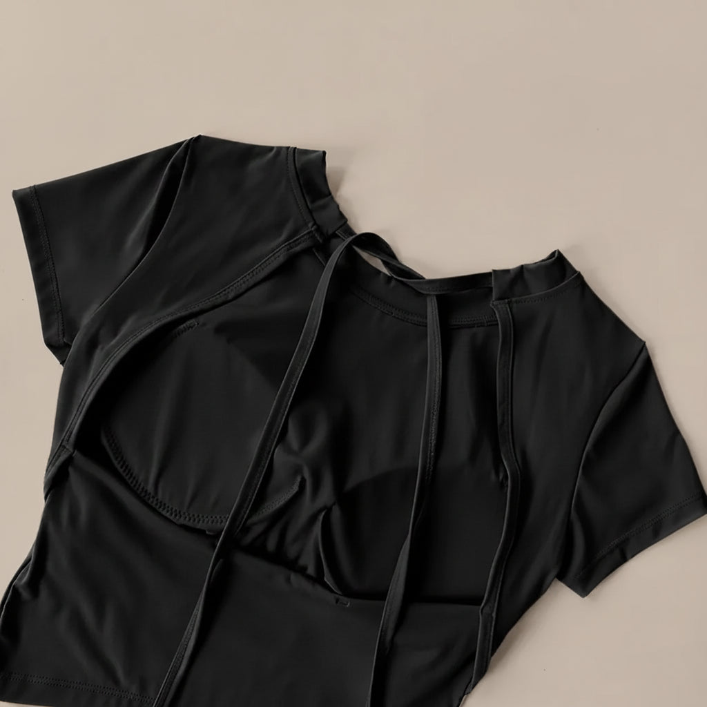 Isla - Tie-Back Layered Tee